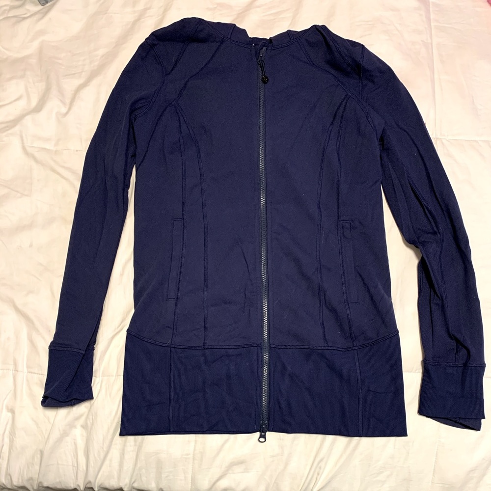 Lululemon navy blue long jacket